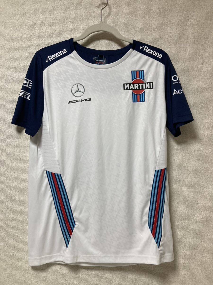 新品未使用 ウィリアムズ マルティニ レーシング 2018 チームウェア Tシャツ サイズM F1 MARTINI AMG_画像1