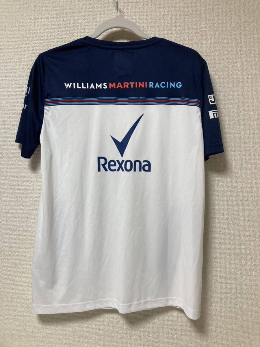 新品未使用 ウィリアムズ マルティニ レーシング 2018 チームウェア Tシャツ サイズM F1 MARTINI AMG_画像3