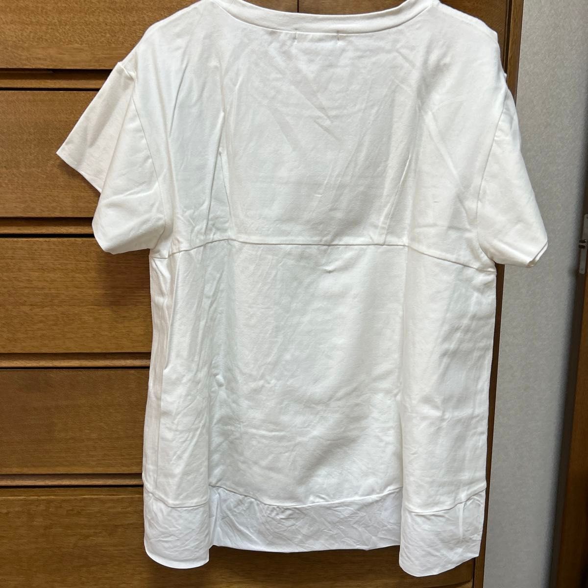 レディース　 Tシャツ ホワイト　カットソー　大きいサイズ