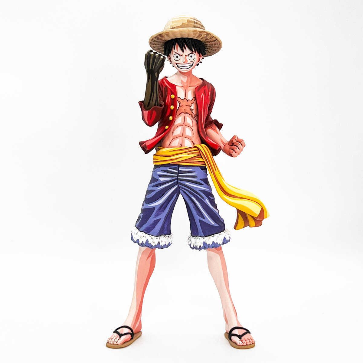 フルリペイント ONE PIECE ワンピース 少年ジャンプ 50周年 モンキー・D・ルフィ 2D 二次元塗装 2次元彩色 Monkey D. Luffy 50th の画像5