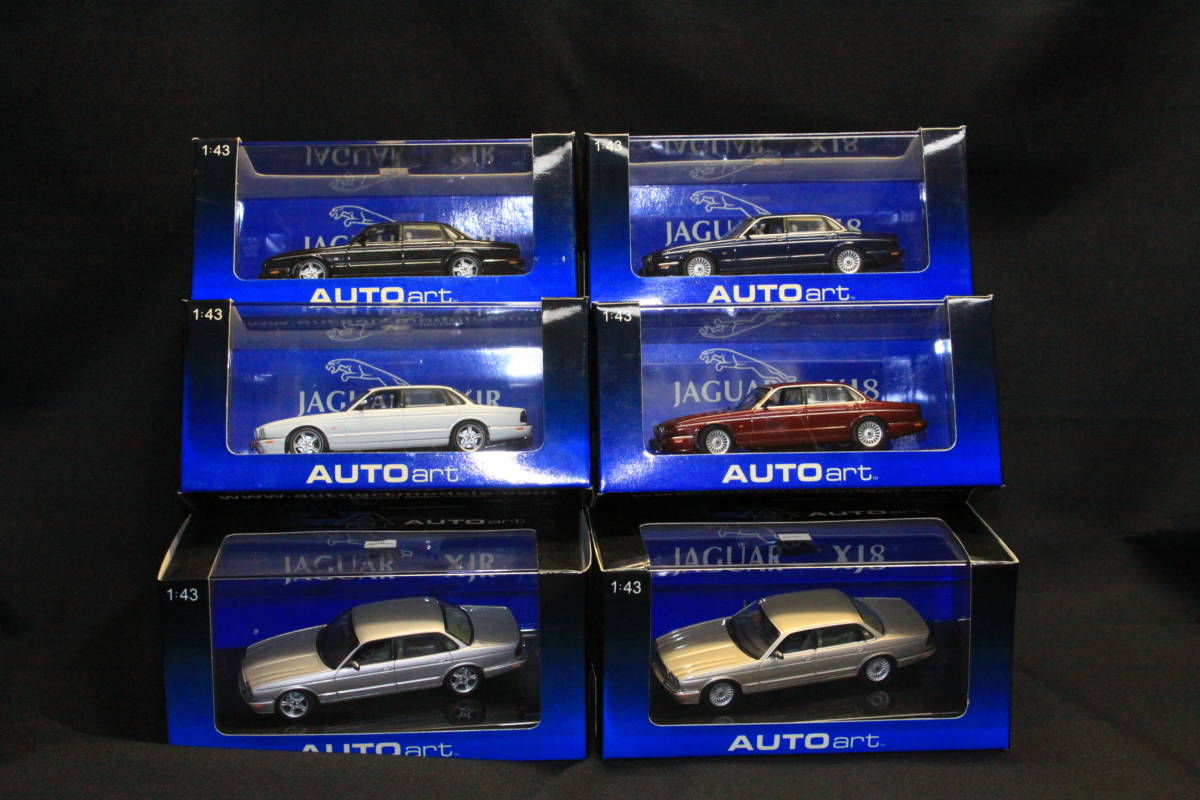 【幻!フルセット】Ж AUTOart 1/43 JAGUAR X308 XJR & XJ8 6台セット オートアート ジャガー Ж デイムラー ダイムラー Daimler Aston 乗用車