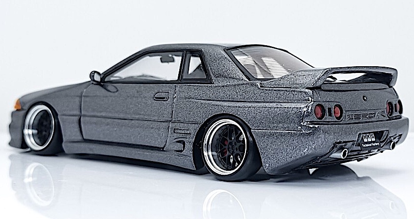 【秀逸カスタム】Ж hpi・racing MIRAGE 1/43 Skyline R32 GT-R HKS ZERO-R GUN スカイライン ガンメタ Ж PRINCE C10 C110 RS R33 R34 R35_素材にアーティストの拘りの心を感じます！