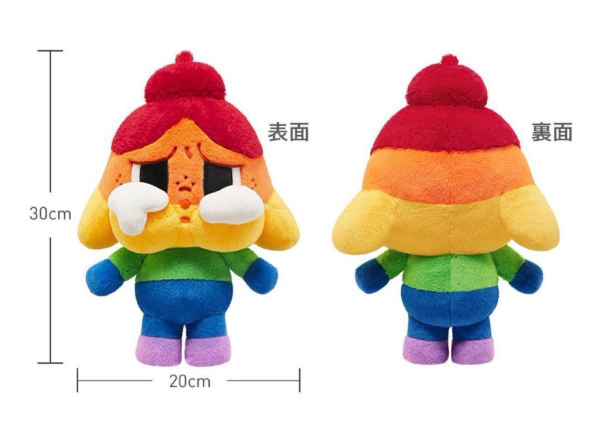 POPMART CRYBABY 虹色のぬいぐるみ ペンダント 2点セット - その他 POPMART CRYBABY 虹色のぬいぐるみ ペンダント 2点セット - その他
