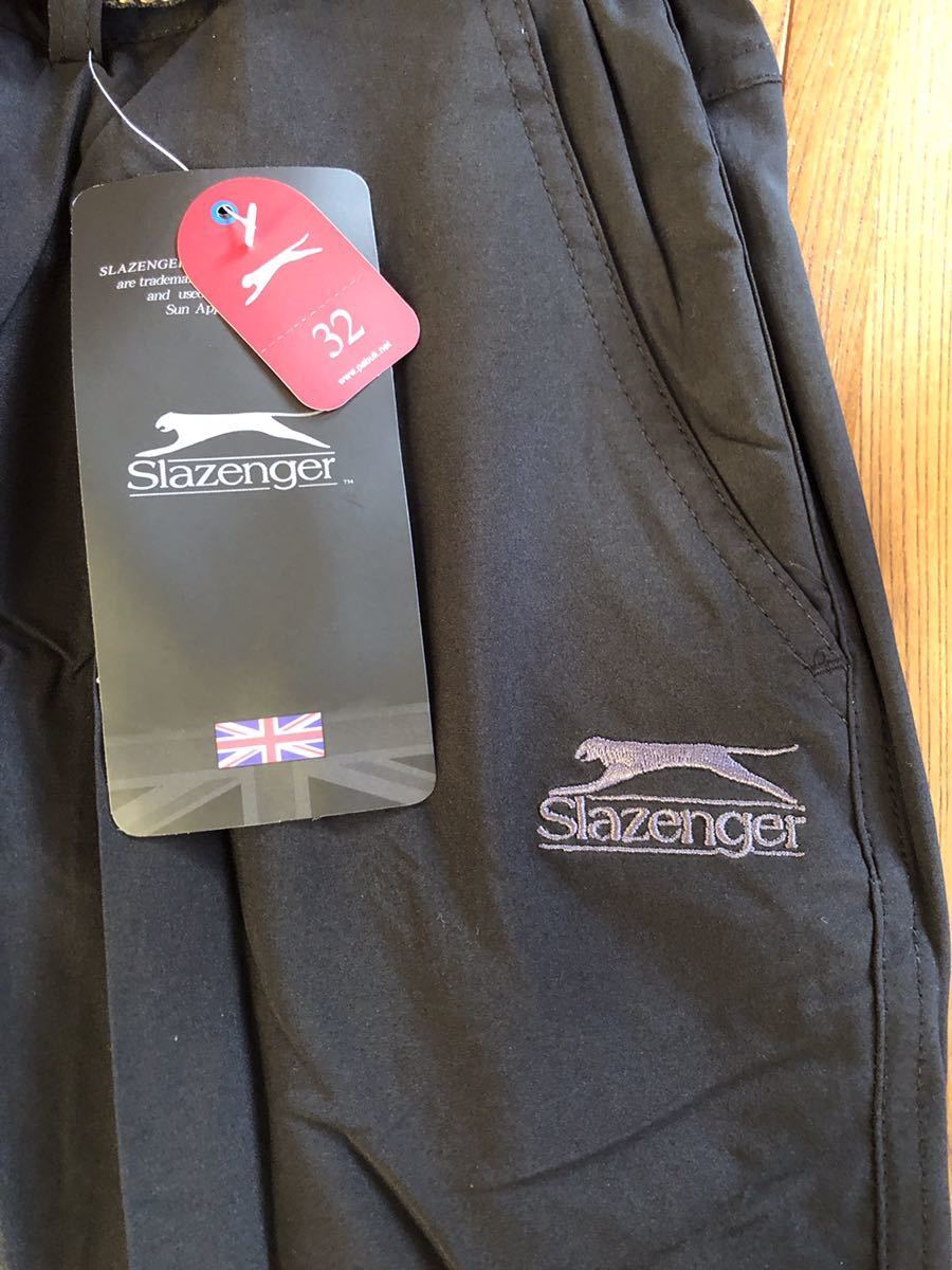新品 イギリスSlazenger 春夏用 薄手ベルト付きトレッキングパンツ ブラック 32 Mサイズ相当の画像4