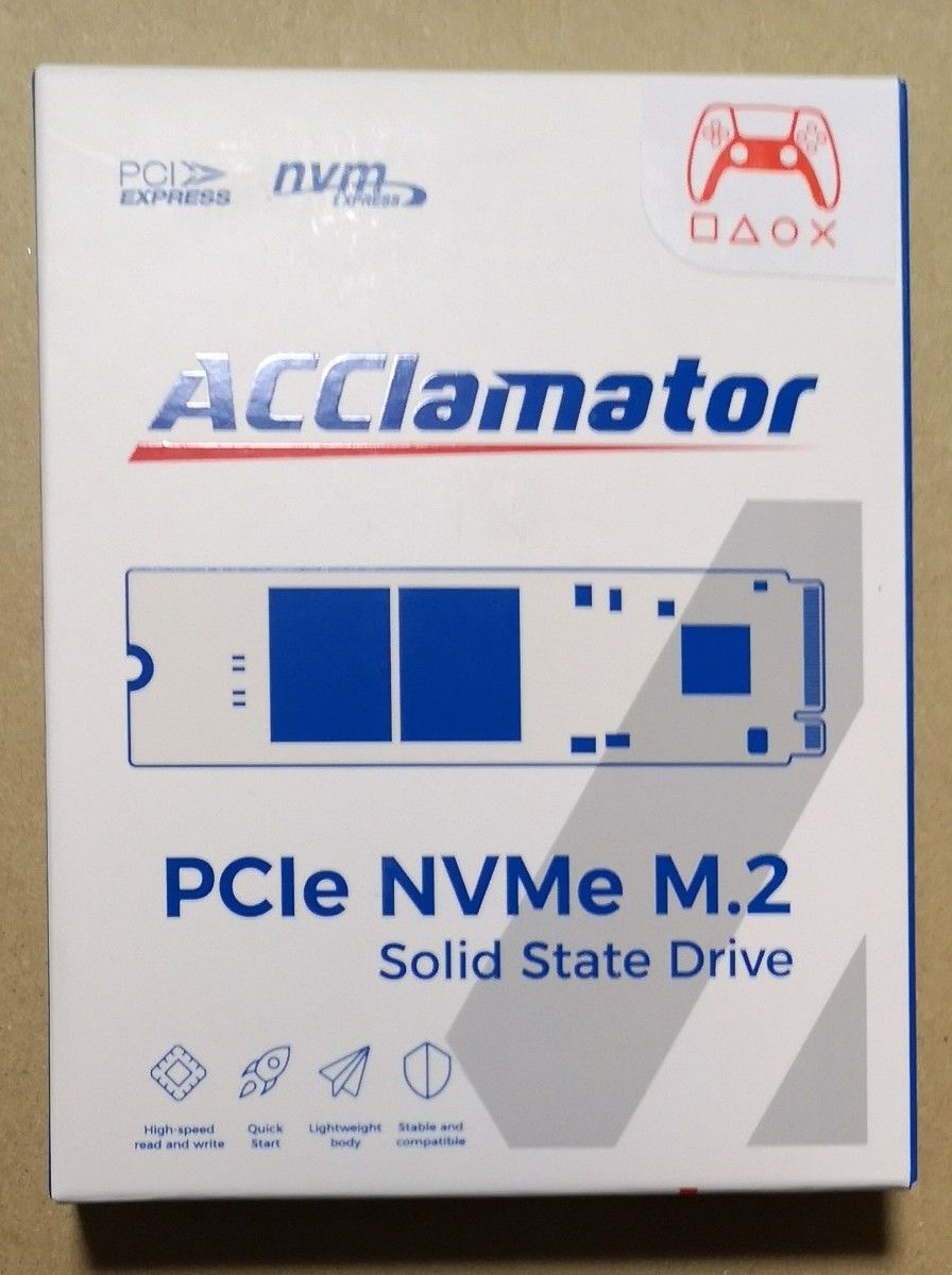 【ナイトセール】Acclamator N70E SSD NVMe 2TB PCIe Gen4x4 M.2  R7500 MB/s