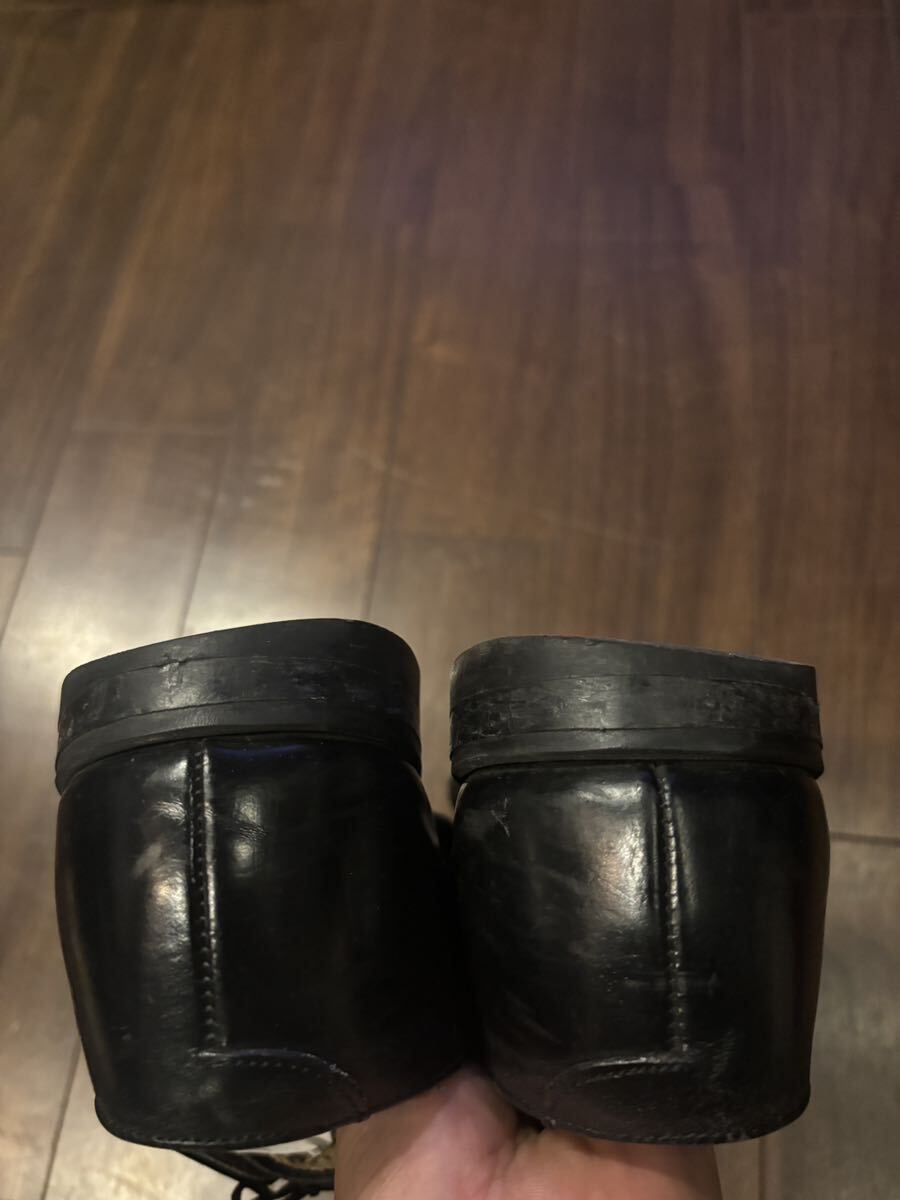 [90s сервис обувь 10 96 год производства ] кожа обувь чёрный Vintage vintage