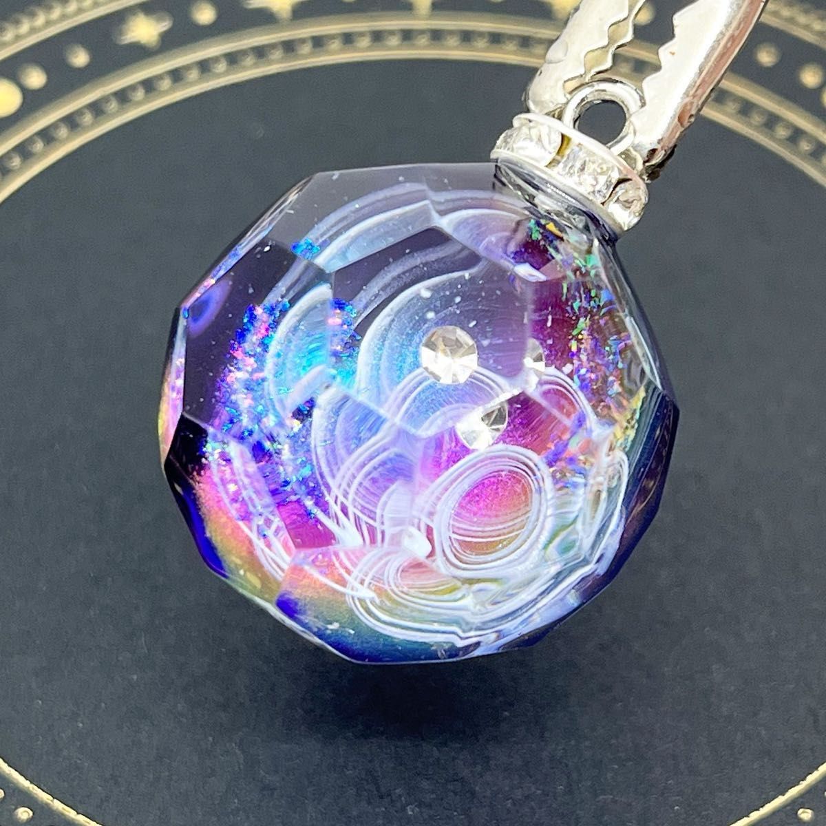 【専用出品】ハンドメイド　422.切頂二十面体の宇宙玉　25mmサイズ　２個