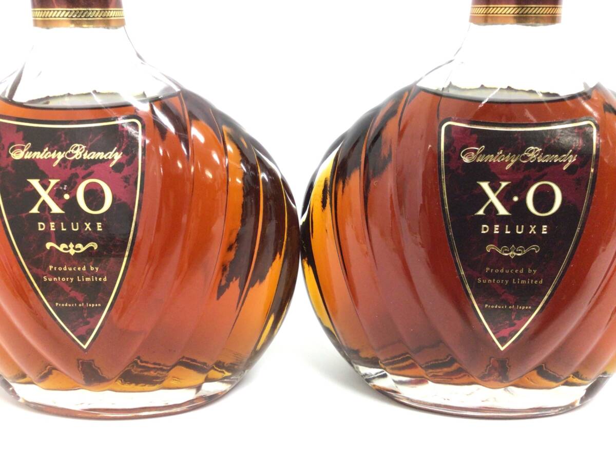  brandy Suntory XO Deluxe 3 pcs set 700ml weight number :6(H-4)