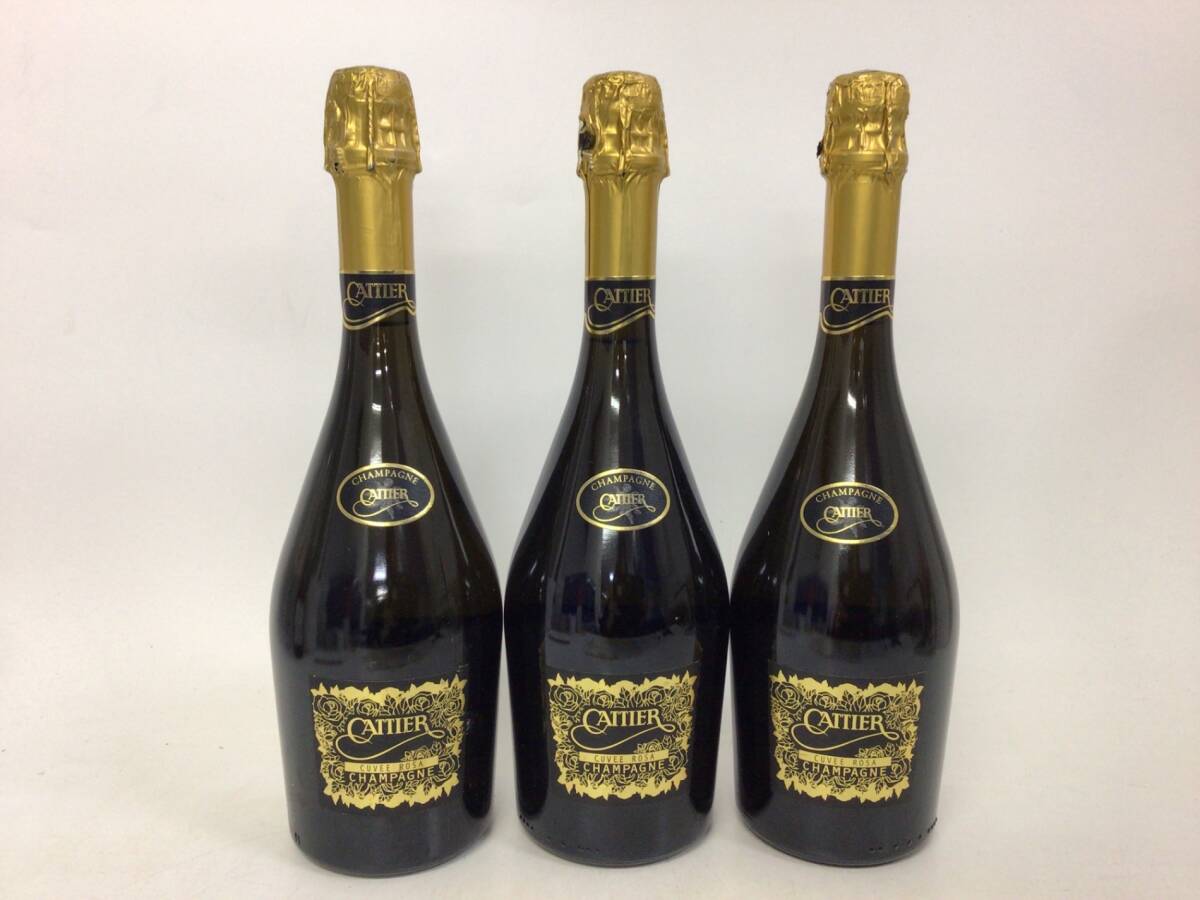 シャンパン キャティア キュヴェ ローズ 3本セット 750ml 重量番号:6(RW20)の画像1