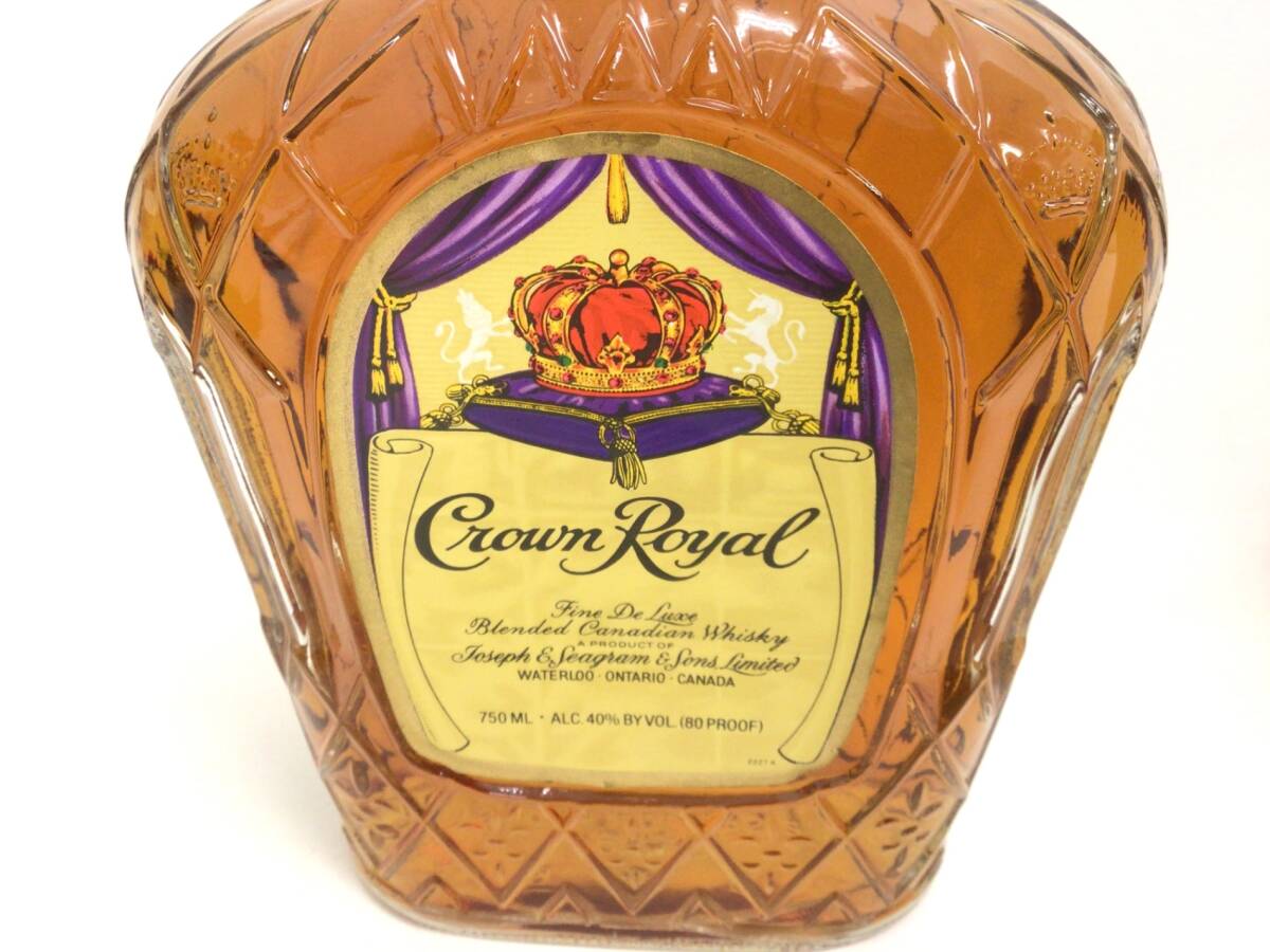  whisky Crown royal 3 pcs set 750ml weight number :6(I-1)