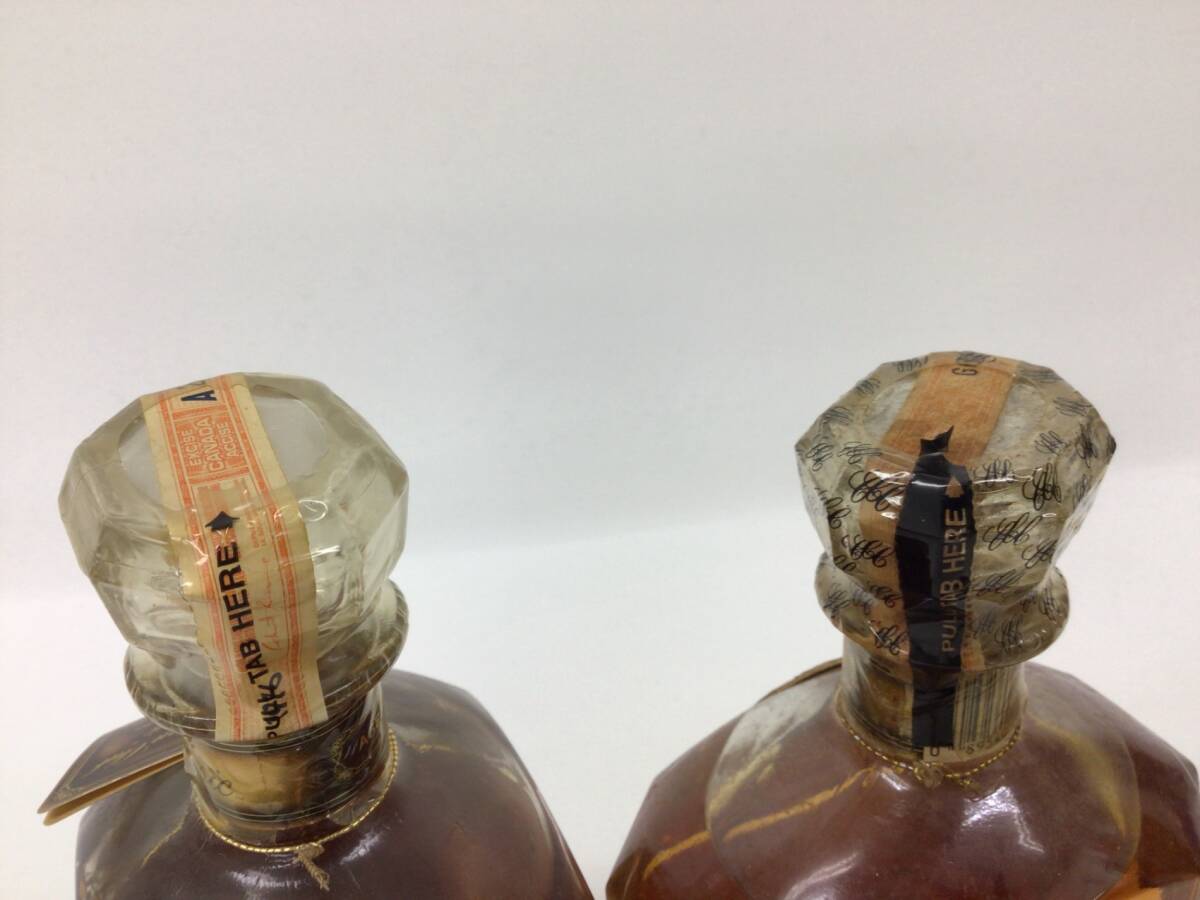 whisky Canadian Club 12 year Classic 2 pcs set 1000/750ml weight number :4(77)
