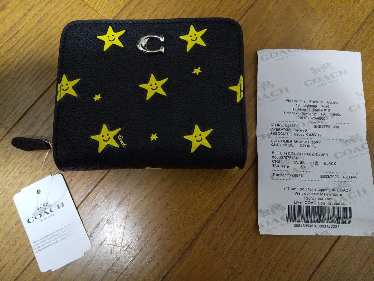 新品未使用品 coach コーチ コズミック ウォレット スター 二 新品未使用品 coach コーチ コズミック ウォレット スター 二