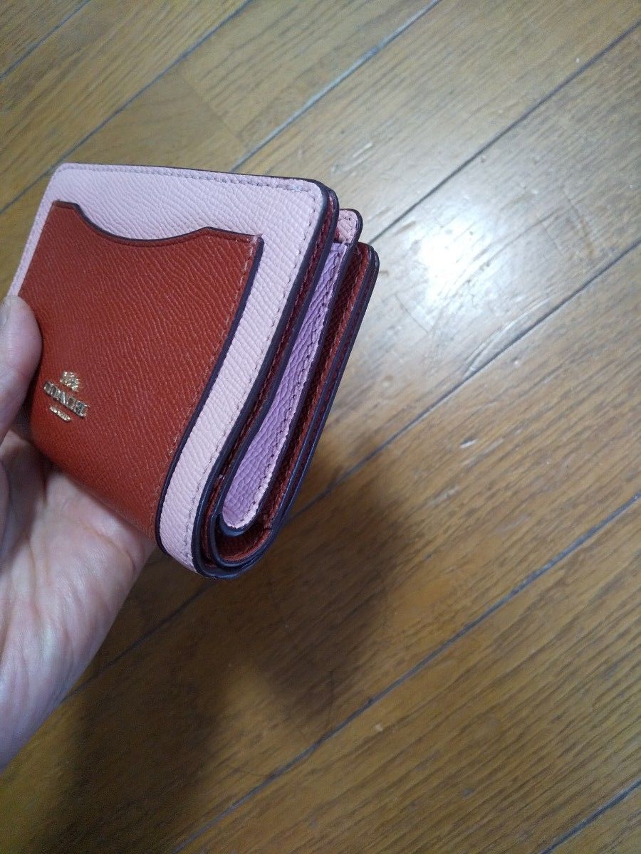 美品 COACH コーチ二つ折り財布コーチ