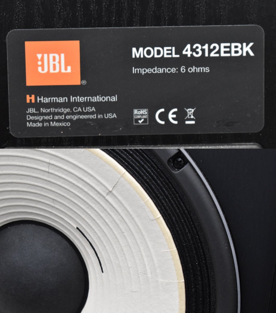 3174 secondhand goods .JBL 4312EBKje- Be L speaker origin box attaching 2 mouth shipping 