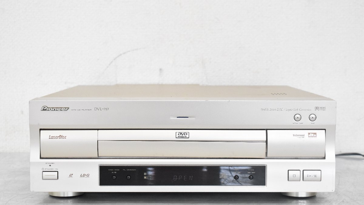 3706 ジャンク品 Pioneer DVL-919 パイオニア DVD/LDプレーヤー_画像2