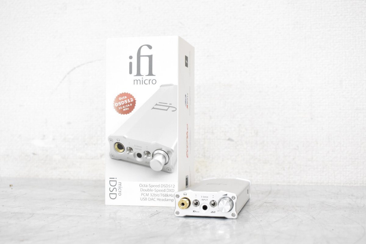 3052 現状品 iFI-Audio micro iDSD アイファイオーディオ ヘッドフォンアンプ 元箱付きの画像1