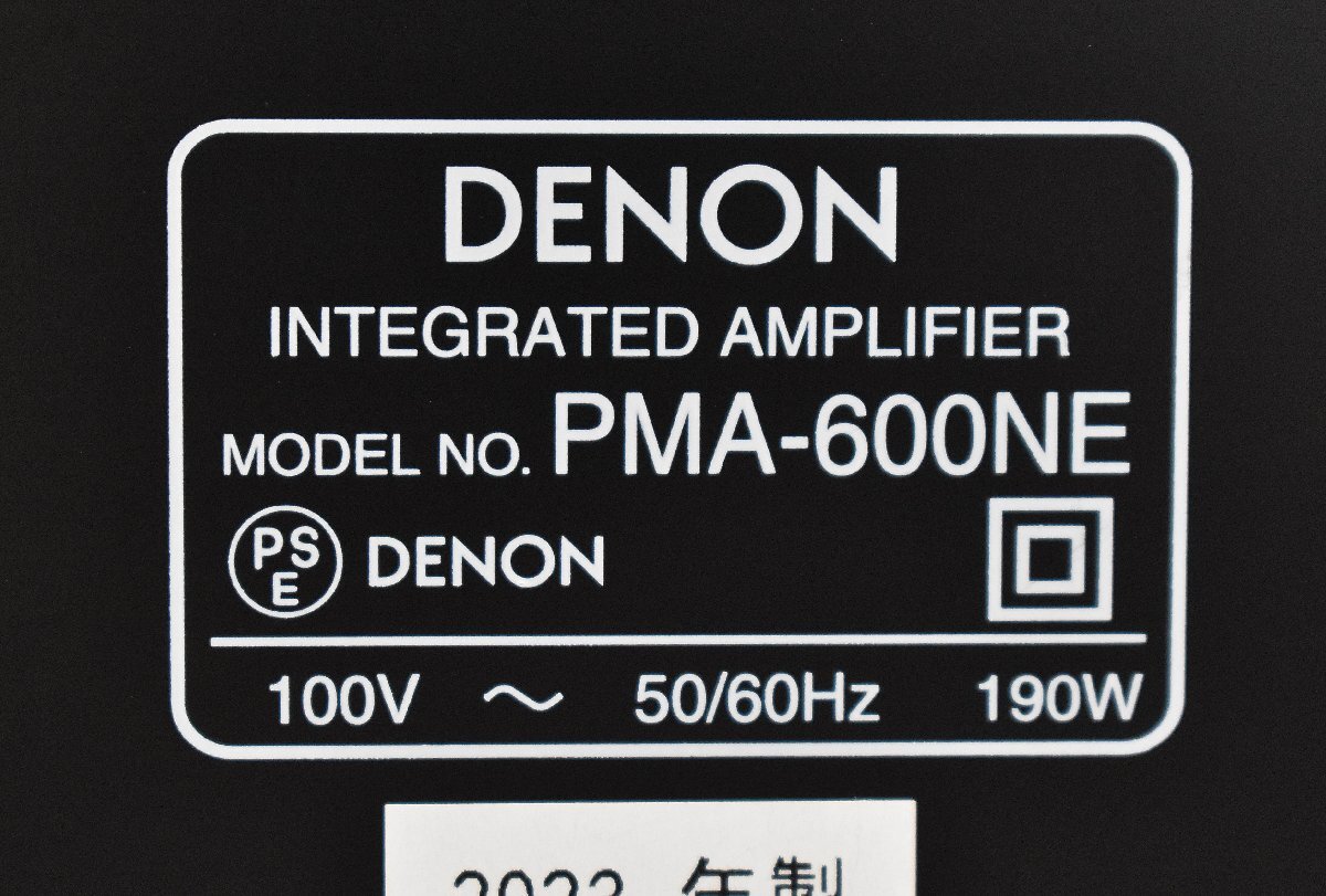 3627 中古品 DENON PMA-600NE デノン プリメインアンプ ①_画像7