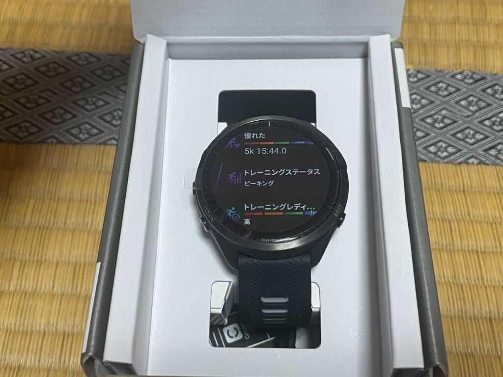 ☆★【新品同様】ガーミン GARMIN FORERUNNER 965 ブラック スマートウォッチ_画像4