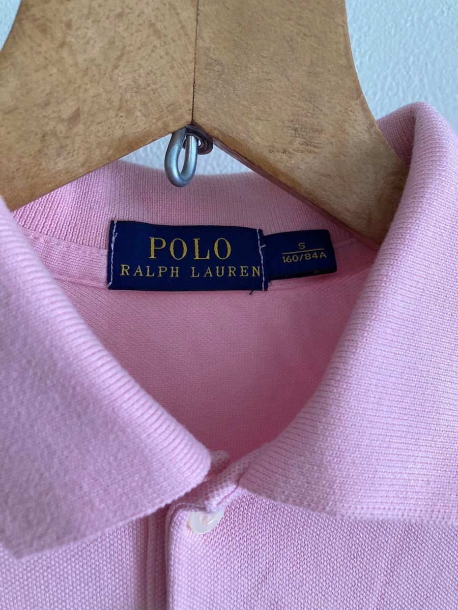 ラルフローレン RALPH ポロシャツ 半袖 ポロ ピンク ワンポイント160