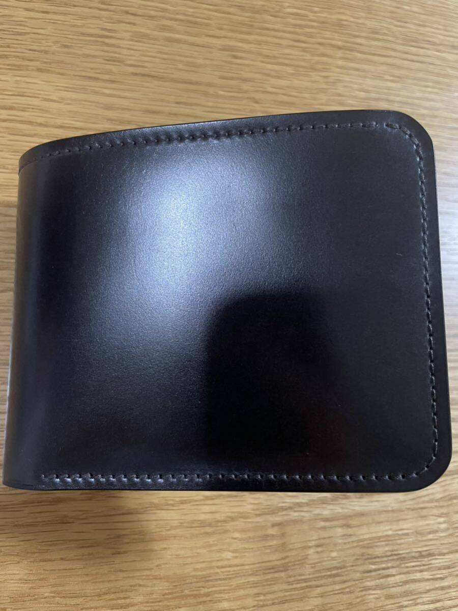 ROBUSTA LEATHER ロブスタレザー Half Wallet ハーフウォレット 財布 レーデルオガワ アニリンコードバン 美品_画像2