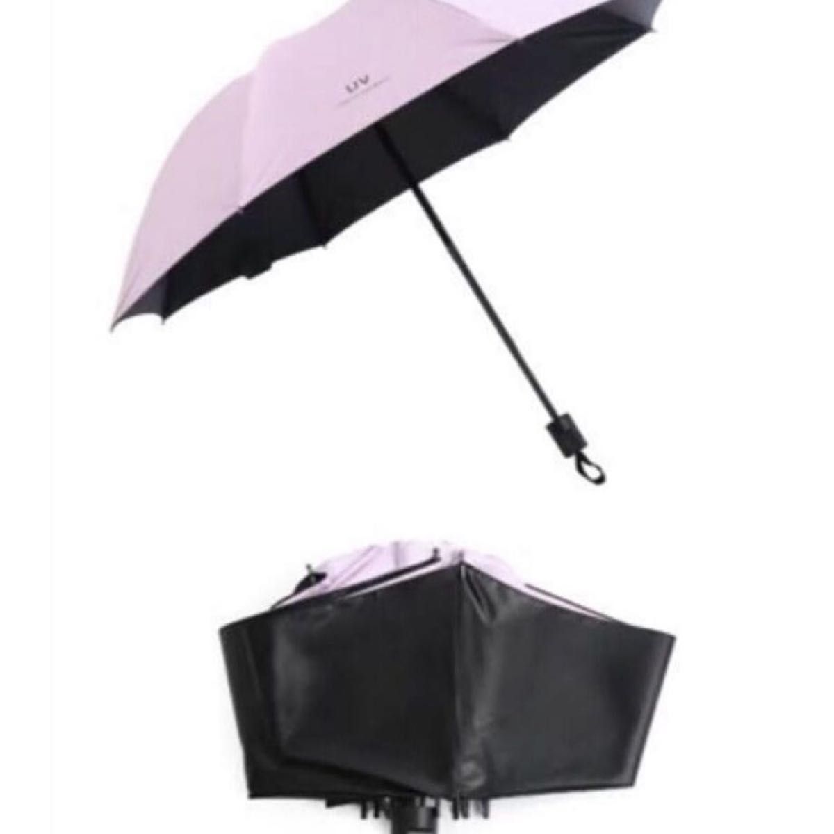 折り畳み傘 UV日傘 ダークグリーン レディース 雨天 晴天兼用 黒 UVカット