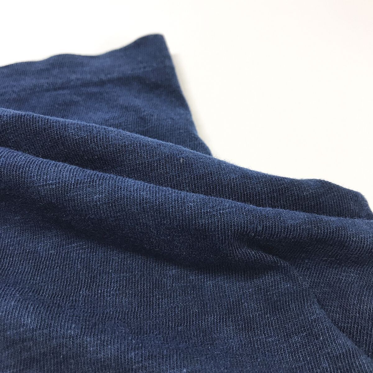 日本製 レアデザイン 45 RPM アールピーエム 半袖 インディゴ染め クルーネック 無地 Tシャツ 1 インディゴ 藍染め 製品染め カットソーの画像7
