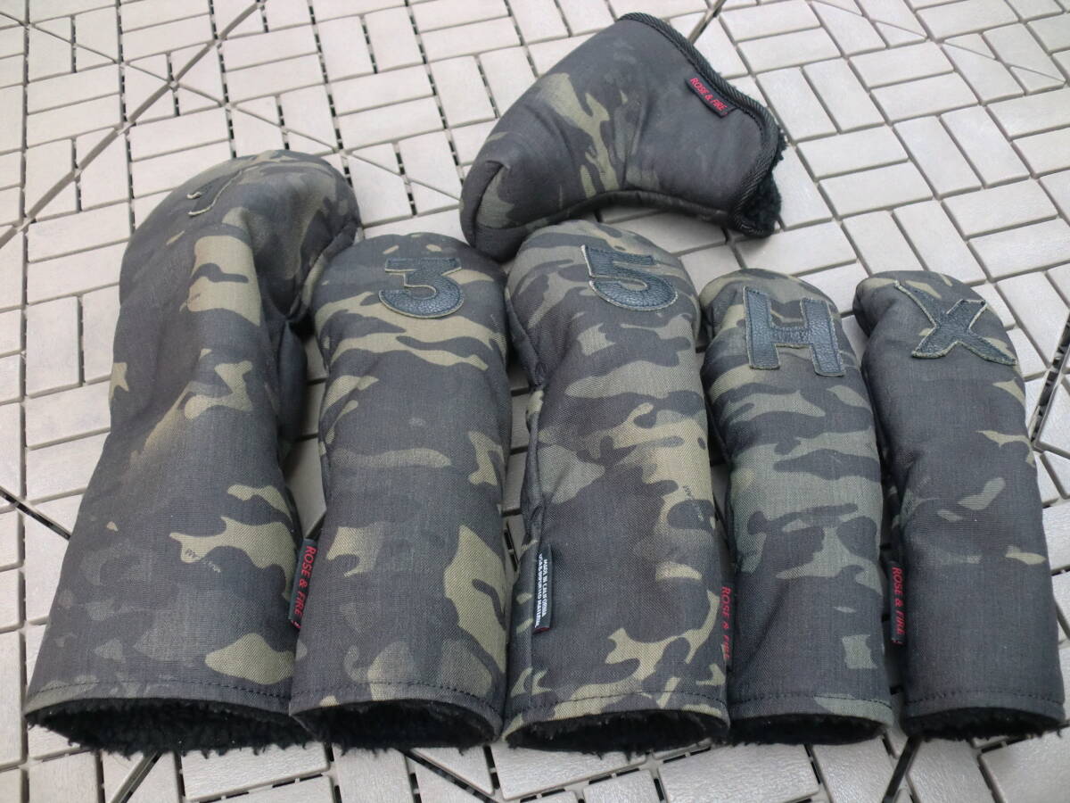 10500円 ROSE&FIRE ローズアンドファイア ヘッドカバー 6点 10500円 ROSE&FIRE ローズアンドファイア ヘッドカバー 6点