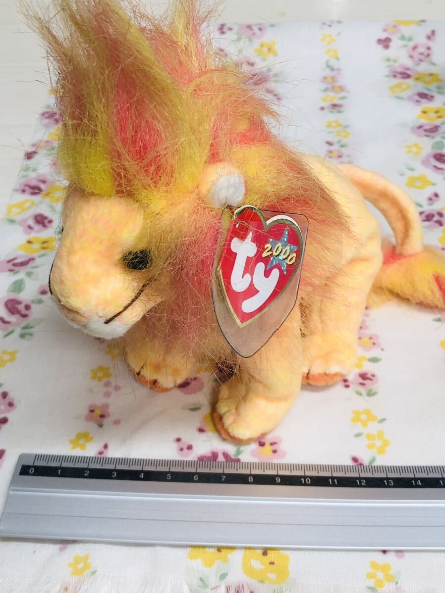 ^Ty Beanie babes Beanies soft toy lion 