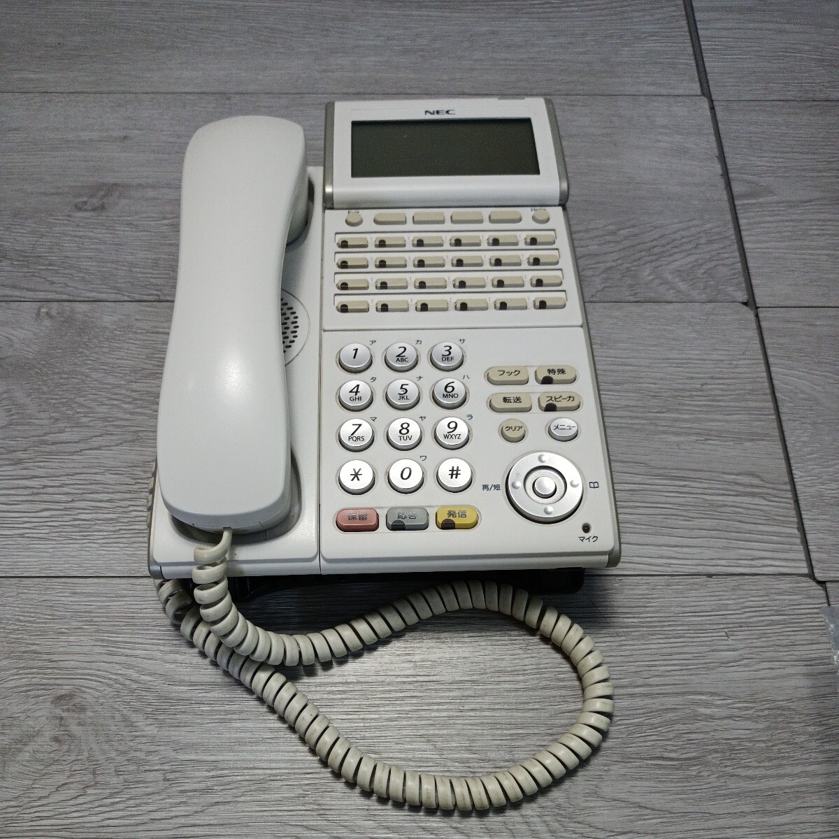 y050903fk DTL-24D-1D(WH)TEL NEC AspireX DT300 24ボタンデジタル多機能電話機(WH)　ビジネスフォン_画像1