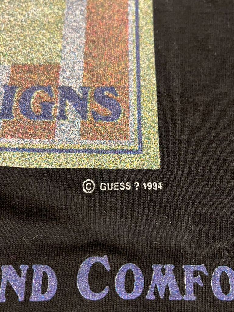 VINTAGE / GUESS / プリントTシャツ / SIZE:M(L-XL相当) / USA製 / BLACK / ゲス / 90s / 1994コピーライト / 古着 ヴィンテージ / 美品