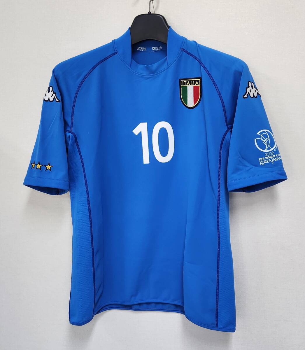 02W杯 イタリア(H)#10 TOTTI トッティ 半袖 KAPPA正規 2002 WorldCup仕様 O_画像1