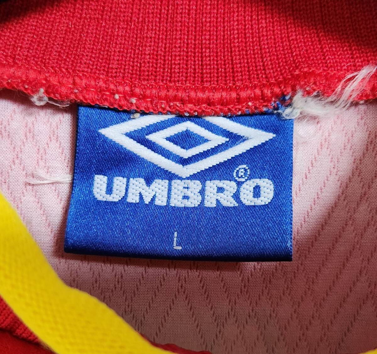 EURO 1996 イングランド(A)#1 デビッド・シーマン SEAMAN 長袖 正規UMBRO ユーロ96 L_画像8