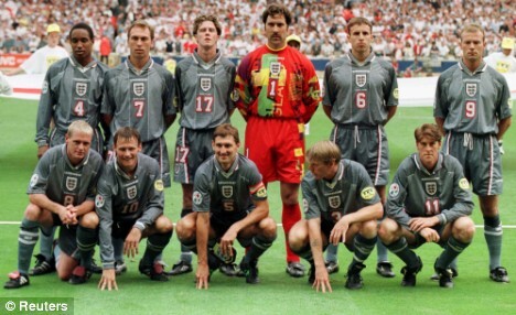 EURO 1996 イングランド(A)#1 デビッド・シーマン SEAMAN 長袖 正規UMBRO ユーロ96 L_画像10