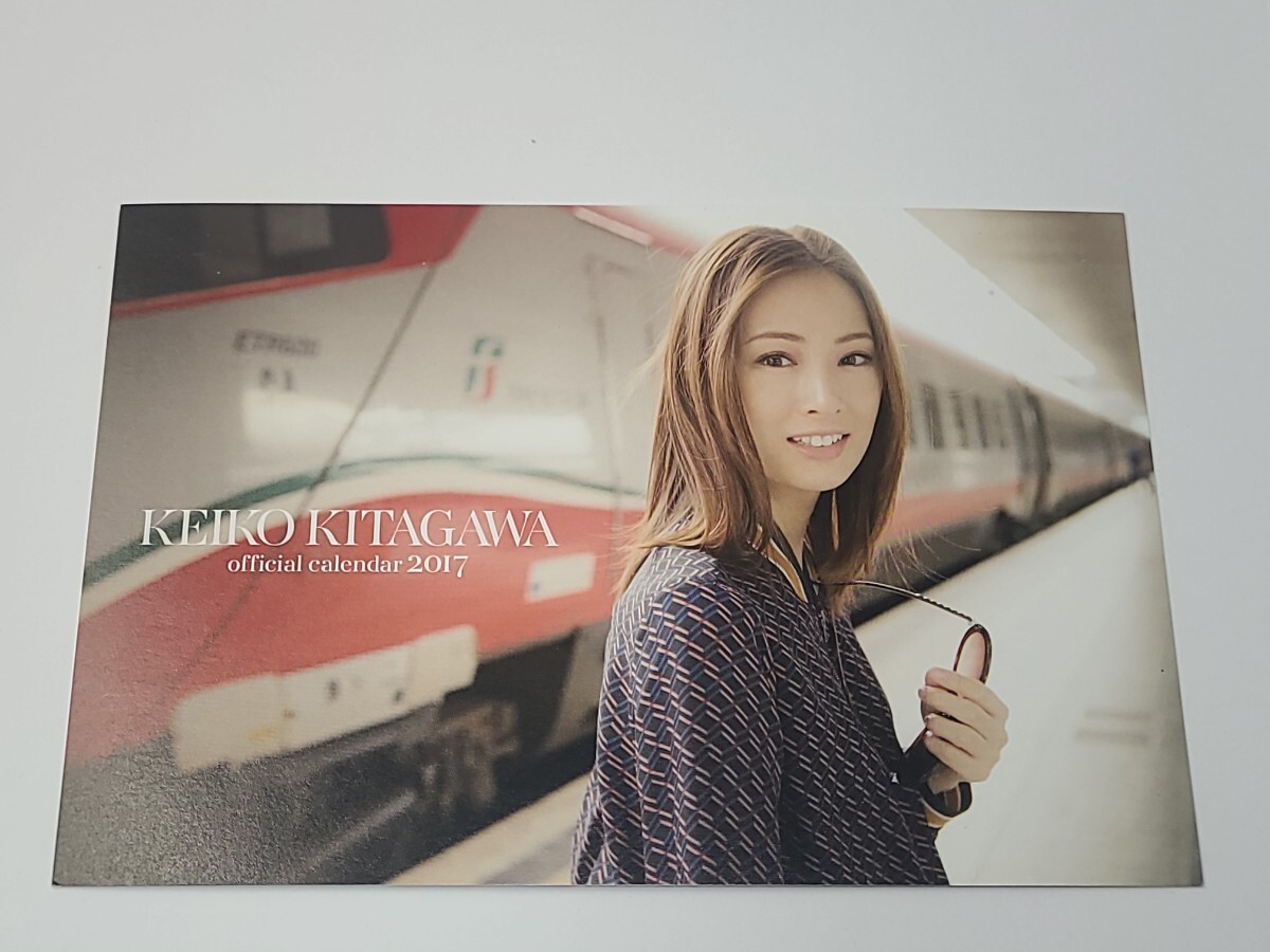 北川景子　ポストカード　official calendar 2017　女優　モデル　タレント　グッズ　ビジュアルカード？　写真_画像1