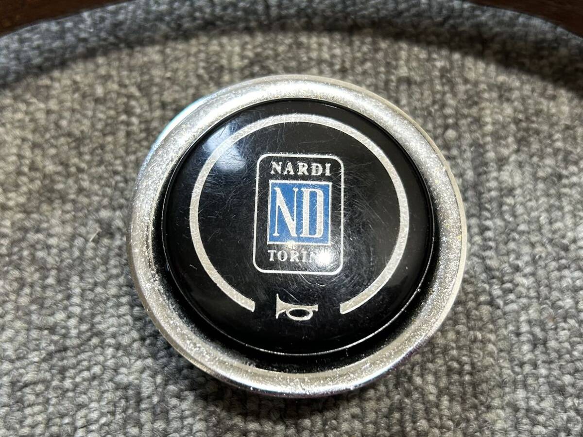 NARDI Classic wooden steering wheel 32.5 pie secondhand goods that time thing Nardi outer diameter 325mm