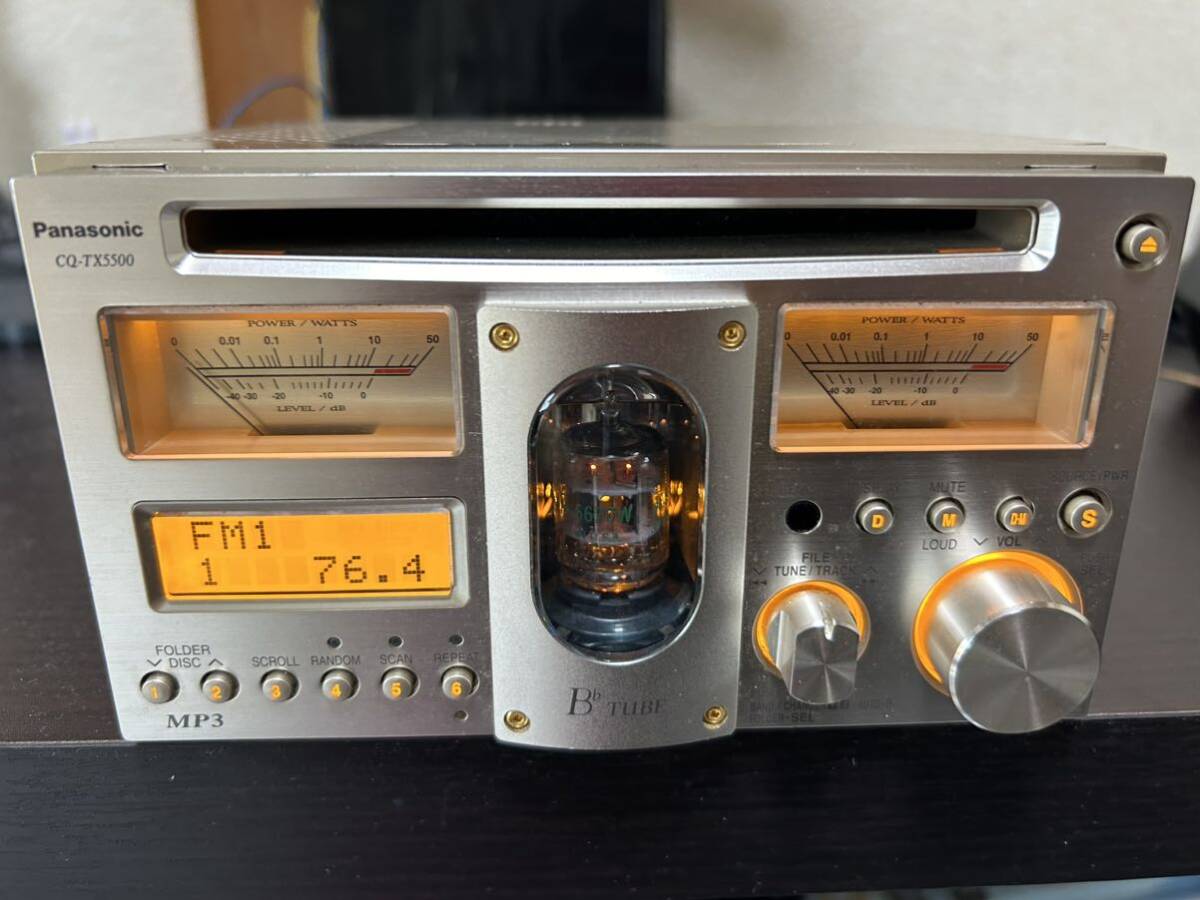 Panasonic CQ-TX5500D CD AM/FM AUX 真空管アンプ 動作品 希少 Panasonic CQ-TX5500D CD AM/FM AUX 真空管アンプ 動作品 希少