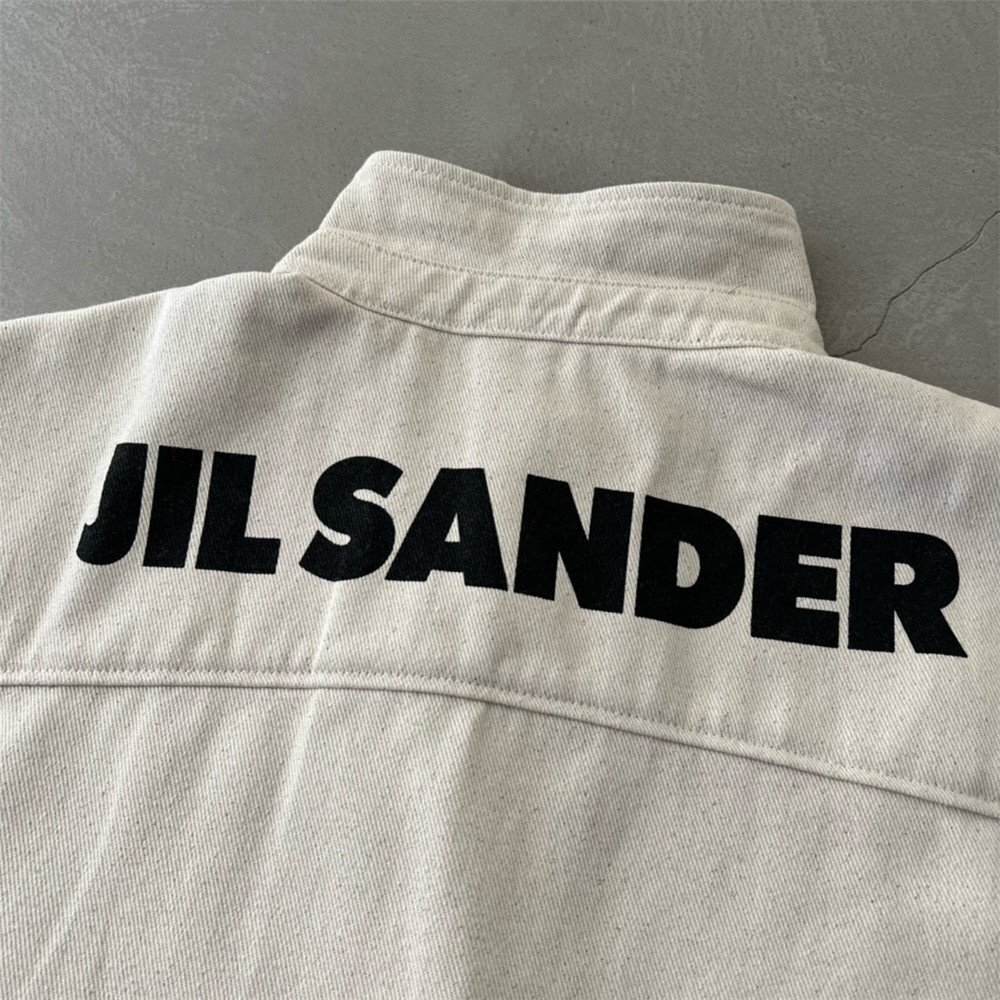 JIL SANDER （ジルサンダー） 半袖シャツ 襟付き 簡約 カジュアル タイプ ロゴシャツ 男女兼用 S-L　サイズ選択可能_画像7