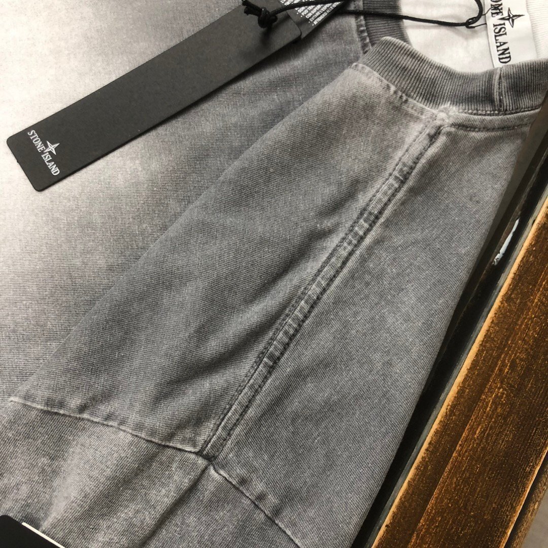 STONE ISLAND　ストンアイランド　メンズ　Tシャツ　半袖　無地　シンプル　コットン　男女兼用　XS-XL　サイズ選択可能_画像5