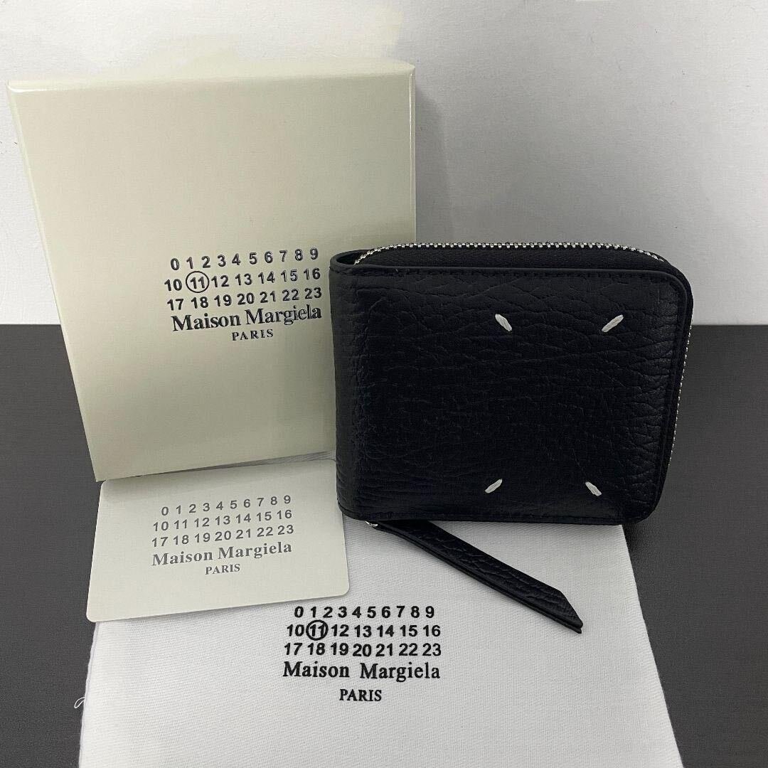 新品Maison Margiela 二つ折りの財布 小銭袋 MM6　財布　ウォレット　本革　牛革_画像1