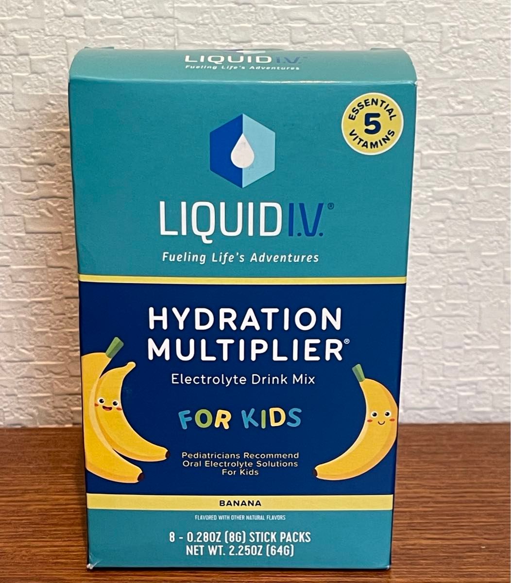 経口補水液パウダー子供用　Liquid I.V. FOR KIDS バナナ味　8本