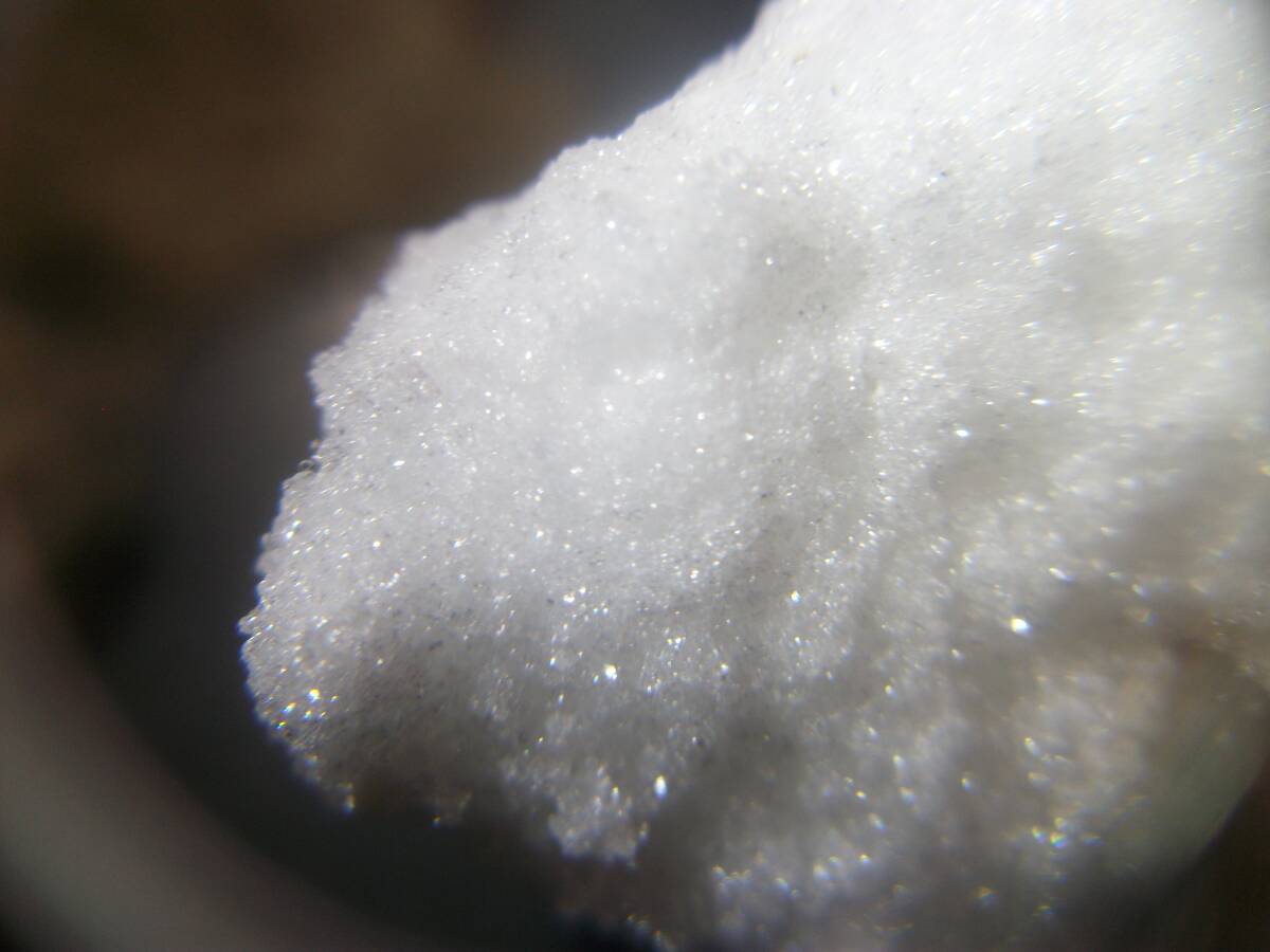 国産鉱物　岡山県　布賀　五水灰硼石　ペンタハイドロボライト　綿アメの様な結晶　レア　定型外発送_画像7