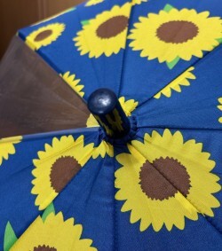  Jump umbrella for children blue hi around pattern 