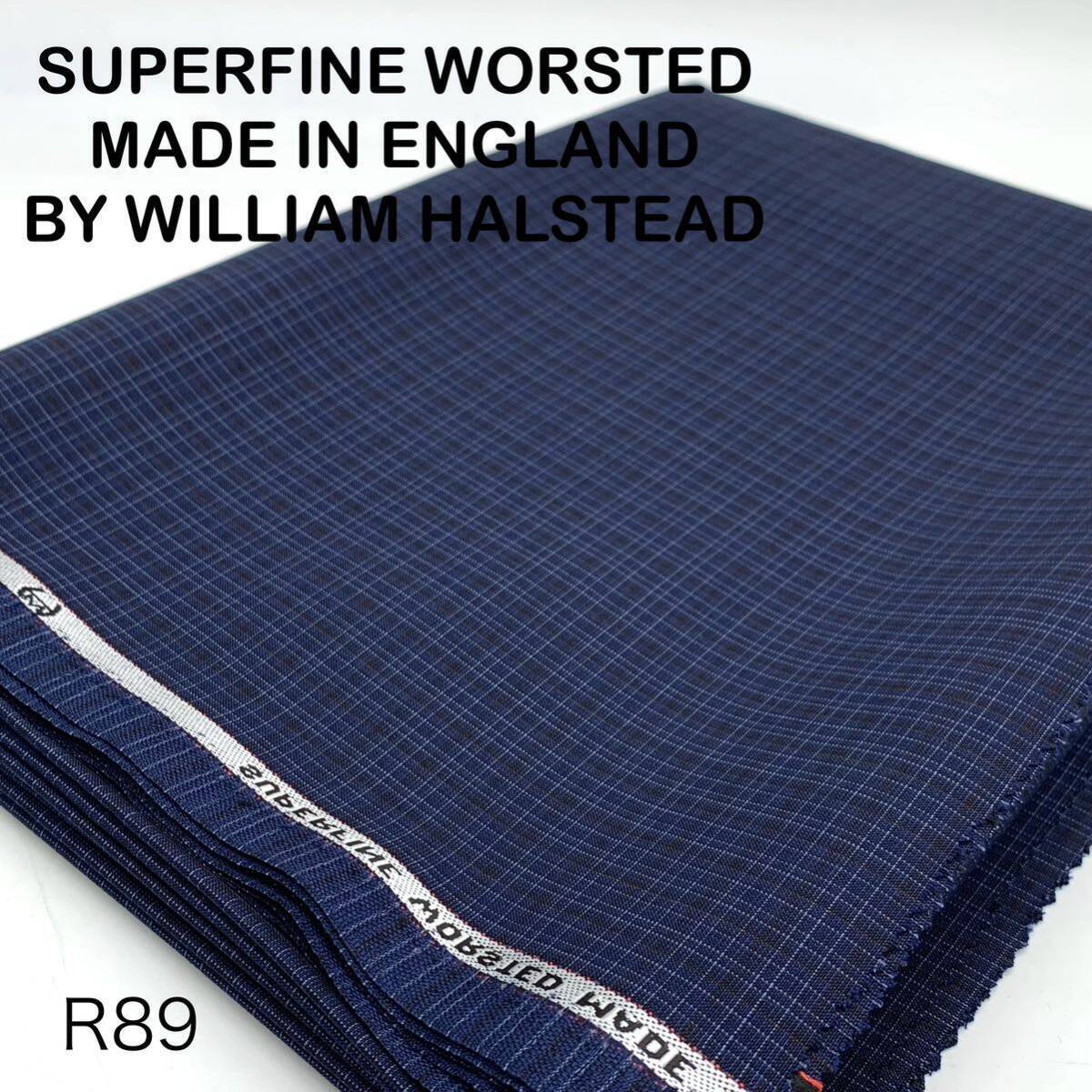 R89-3m SUPERFINE WORSTED MADE IN ENGLAND BY WILLIAM HALSTEAD .の画像1