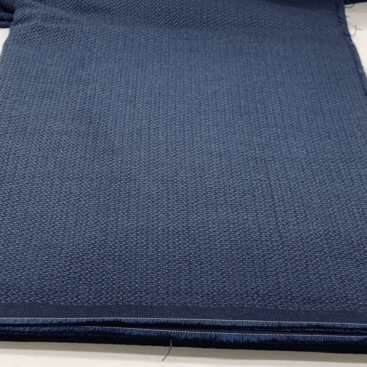 ZA555 インディゴ風ドビー織り　5m 綿100% ネイビー　ハンドメイド　生地　布　日本製_画像2