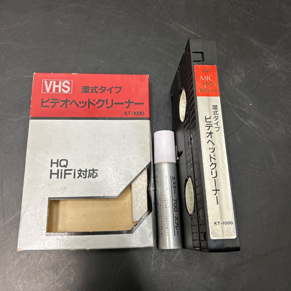 VHSビデオデッキ用ヘッドクリーナー 湿式タイプ KT-1000 エスケー700 _画像1