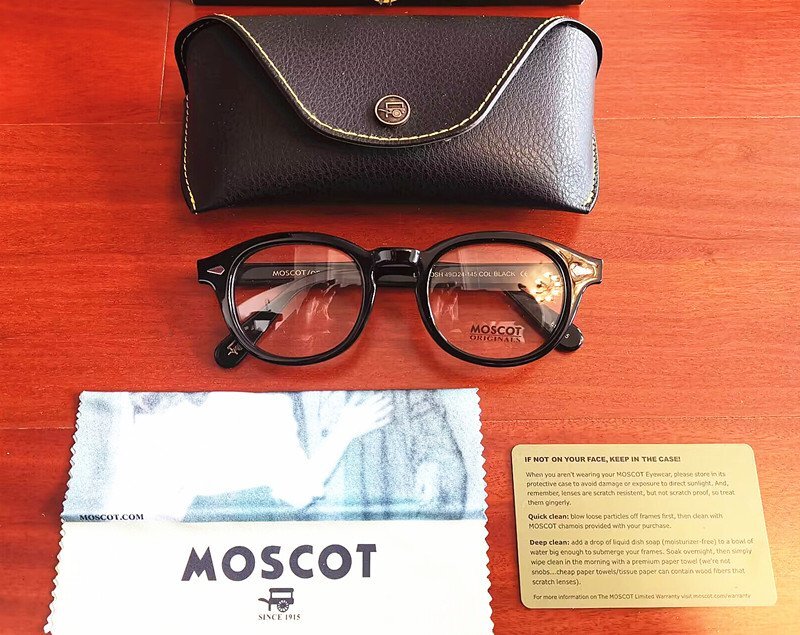 名作モデル☆新品☆ MOSCOT モスコット LEMTOSH レムトッシュ ウェリントン眼鏡 メガネ ・ジョニーデップ愛用モデル・黒_画像3