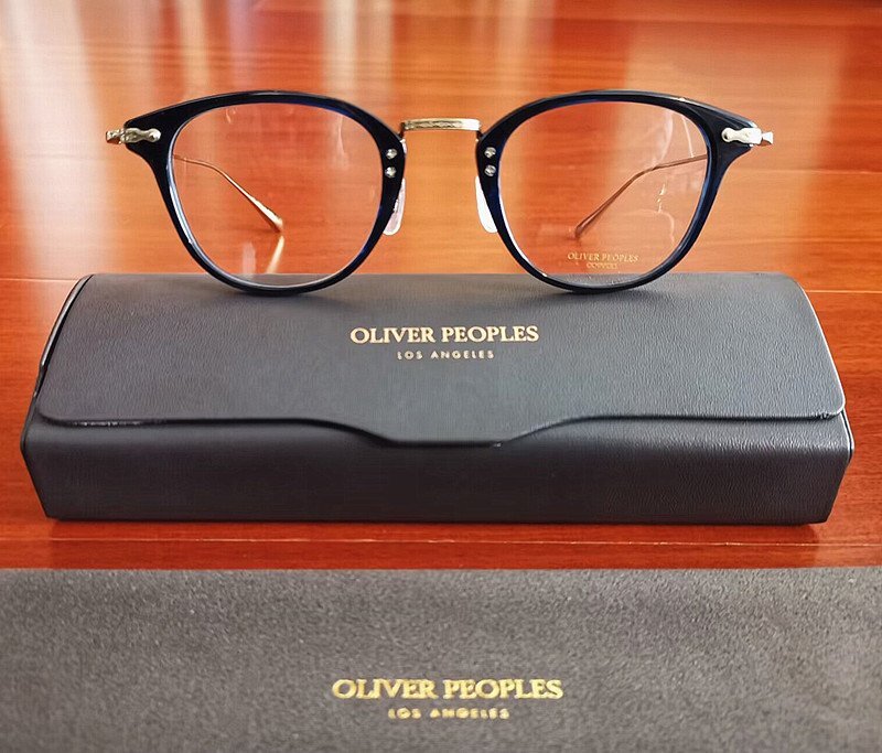 最高級モデル*日本製★「OLIVER PEOPLES/オリバーピープルズ」大人気作・OV5389D/Davitt 純チタン・超軽量・眼鏡フレーム・黒の画像1