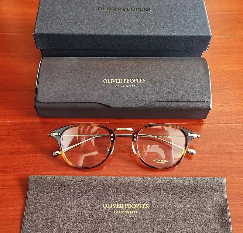 最高級モデル*日本製★「OLIVER PEOPLES/オリバーピープルズ」大人気作・OV5389D/Davitt 純チタン・超軽量・鼈甲・眼鏡フレーム_画像1