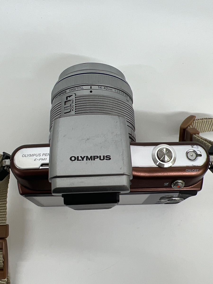 OLYMPUS PEN Mini E-PM1 レンズ  14-42mm 1:3.5-5.6 37φ オリンパス ペン ミニ デジカメ GST050706 の画像6