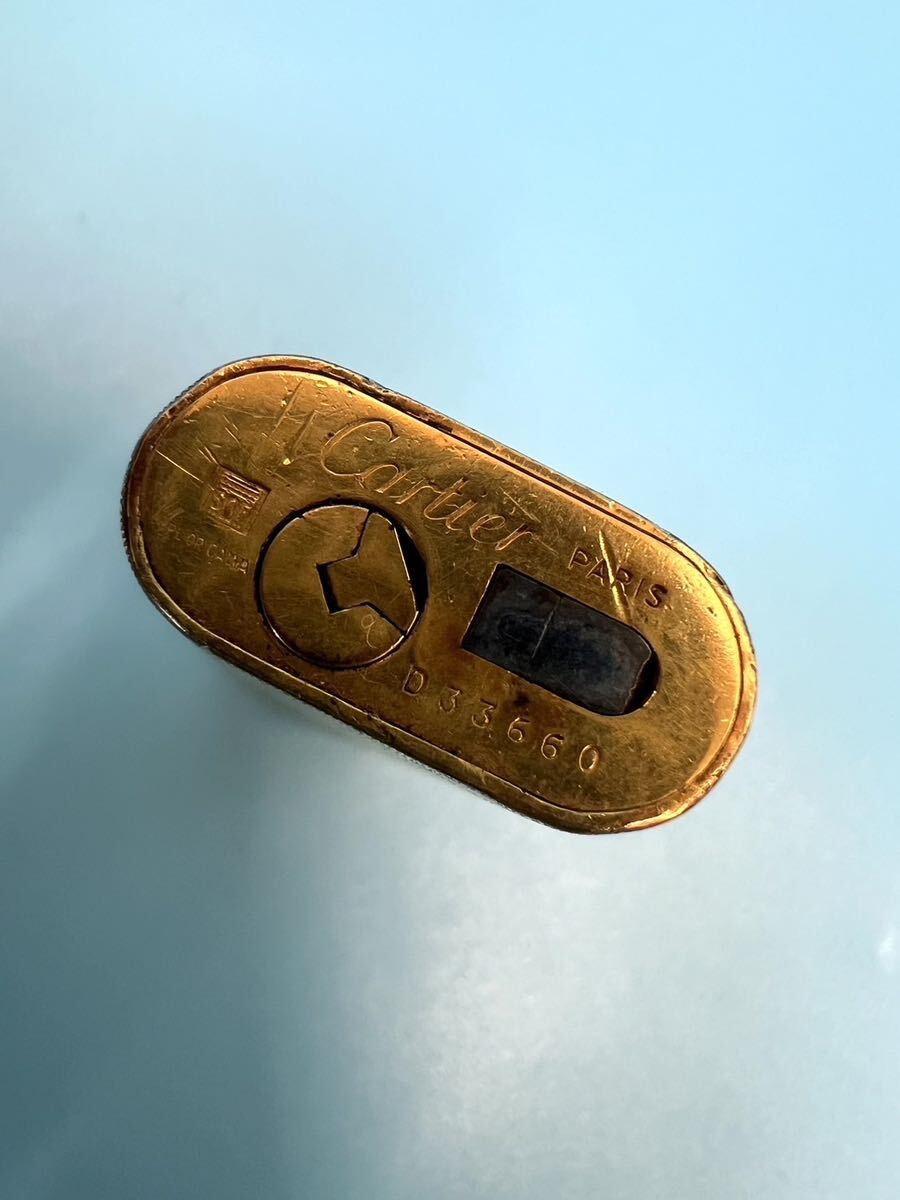 Cartier カルティエ ライター ガスライター 喫煙具 フランス製 ゴールド カラー動作未確認GSS051401_画像6